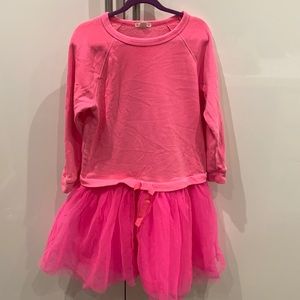 Crewcuts sz 10 hot pink sweatshirt dress 💕